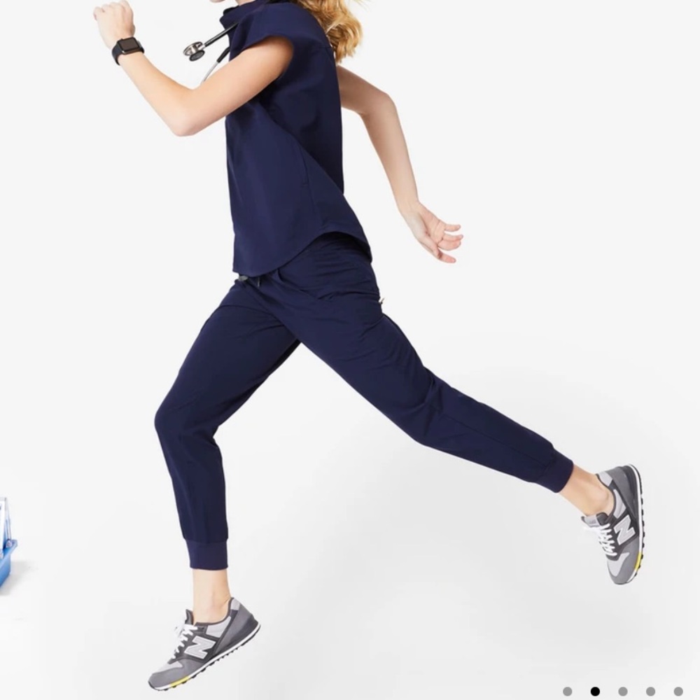 FIGS Navy Zamora Petite Jogger Scrub Pants XS Navy